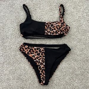 Shein Cheetah Bikini Set